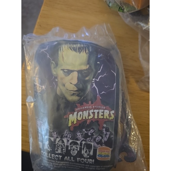 burger king Other - Burger King Kids Club 1997 Universal Studios Monsters Frankenstein New Sealed